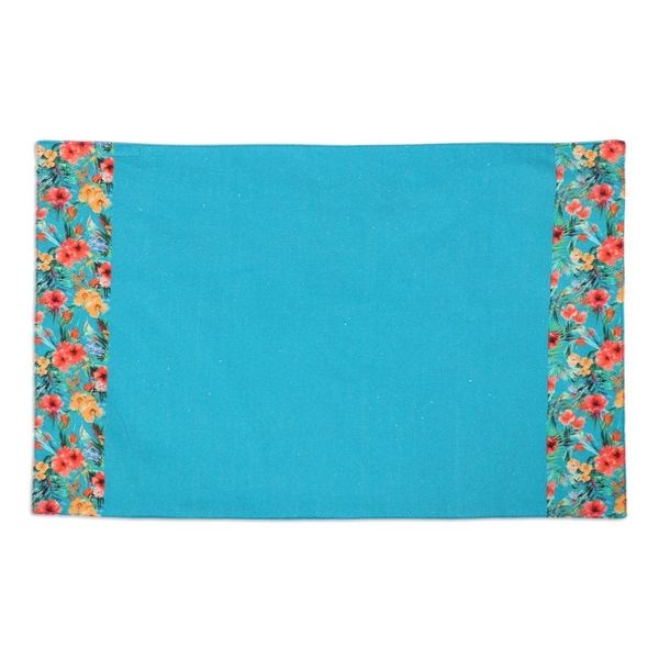 Alternate image for Cotton Placemats and Napkins with Floral Motif Set of 4 Floral Greetings