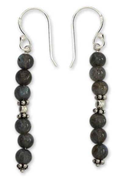 Alternate image for Labradorite dangle earrings Pillars of Intuition