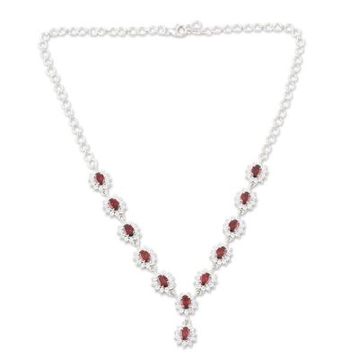 Alternate image for Garnet Y-necklace Scarlet Splendor