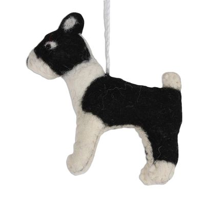Alternate image for Set of 4 Wool Felt Dog Ornaments Sit, Stay, Heel