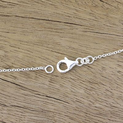 Alternate image for Rainbow Moonstone and Sterling Silver Pendant Necklace Raindrop Glow