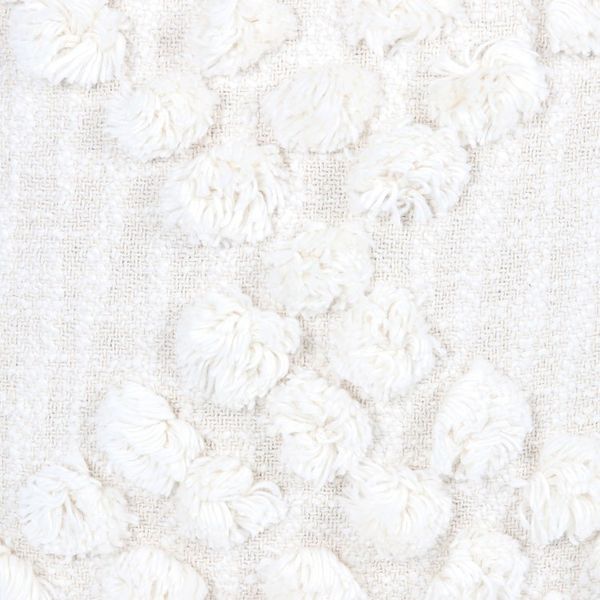 Alternate image for Pair of Cotton Cushion Covers with Ecru Embroidered Details Ecru Caresses