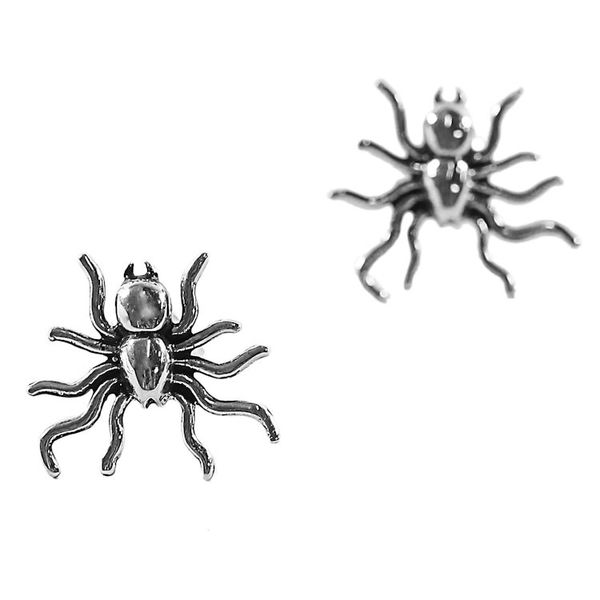 Alternate image for Sterling Silver Stud Earrings Spider Shape from Thailand Little Sun Spiders