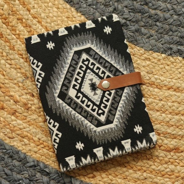 Alternate image for Woven Cotton Journal with Handmade Paper Solo Afternoon