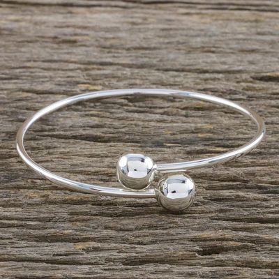 Alternate image for Sterling Silver Bangle Bracelet Silver Friends