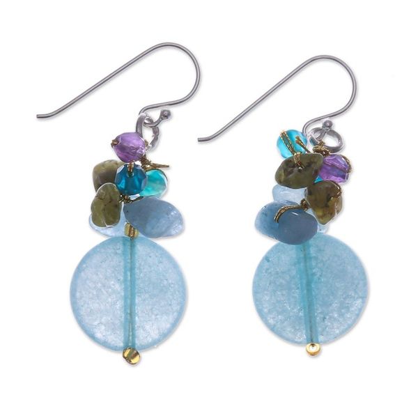 Alternate image for Handmade Thai Dangle Earrings Thai Joy