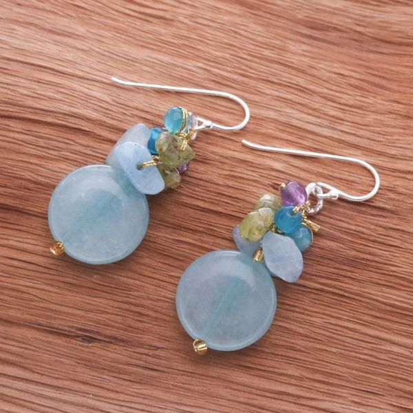 Alternate image for Handmade Thai Dangle Earrings Thai Joy