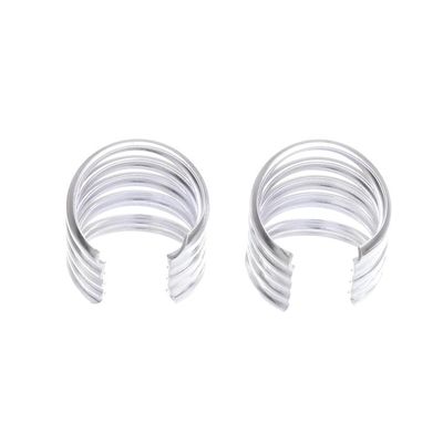 Alternate image for Handcrafted Sterling Silver Ear Cuffs Large Wave