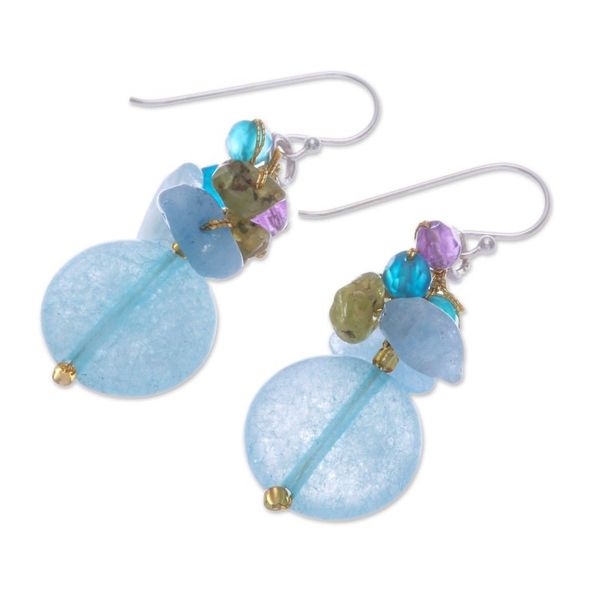 Alternate image for Handmade Thai Dangle Earrings Thai Joy