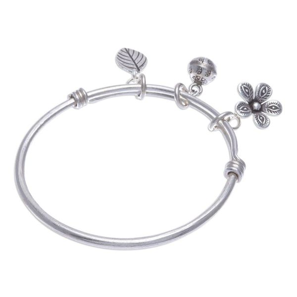 Alternate image for Sterling Silver Garden-Motif Charm Bracelet Garden Sounds