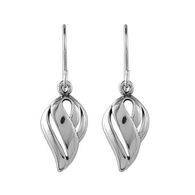 Alternate image for Thai Dewdrop Shaped Sterling Silver Dangle Earrings Tropical Breeze