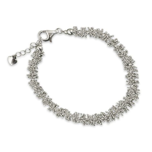 Alternate image for Thai Sterling Silver 925 Beaded Womens Bracelet Thai Garland