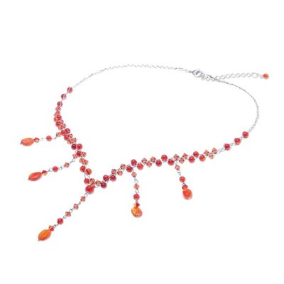 Alternate image for Carnelian Y Necklace Ginger Empress
