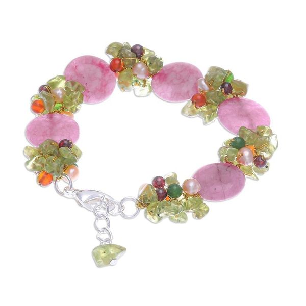 Alternate image for Beaded Quartz Multigem Bracelet Peony Romance