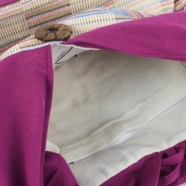 Alternate image for Unique Cotton Shoulder Bag from Thailand Siamese Blush