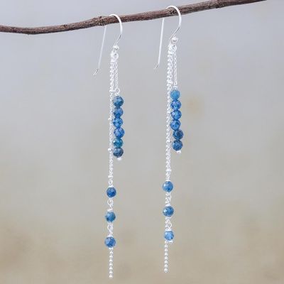 Alternate image for 6-Carat Apatite Beaded Dangle Earrings from Thailand Morning Rain