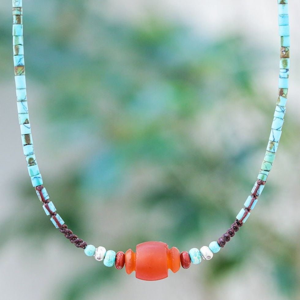 Handcrafted Multi-Gemstone Beaded Choker Necklace 'Allied Energies'