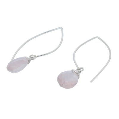 Alternate image for Rose Quartz Dangle Earrings Sublime