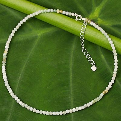 Alternate image for Asian Jade Beaded Artisan Crafted Necklace from Thailand Attraction Continuum