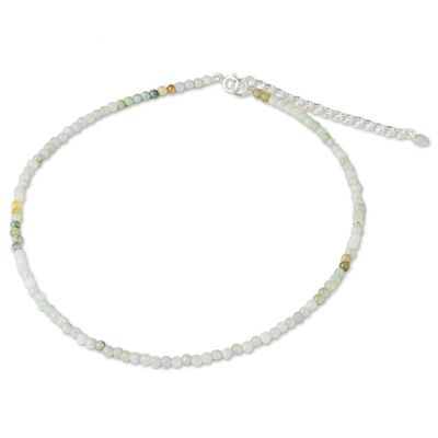 Alternate image for Asian Jade Beaded Artisan Crafted Necklace from Thailand Attraction Continuum