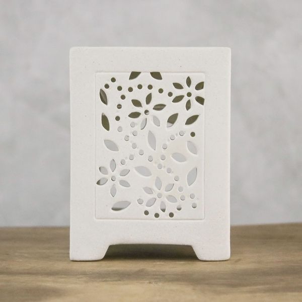 Alternate image for Crackled Ceramic Oil Warmer from Thailand Garden Fresh