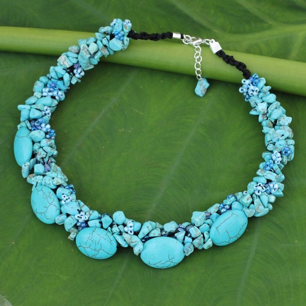 Fair Trade Beaded Necklace 'Gush'