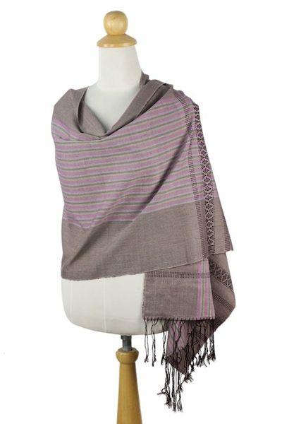 Alternate image for Cotton shawl Twilight Symphony