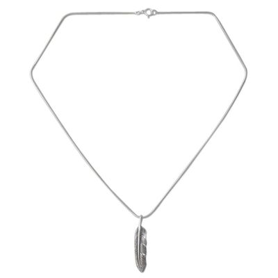 Alternate image for Unique Sterling Silver Pendant Necklace Fly Free