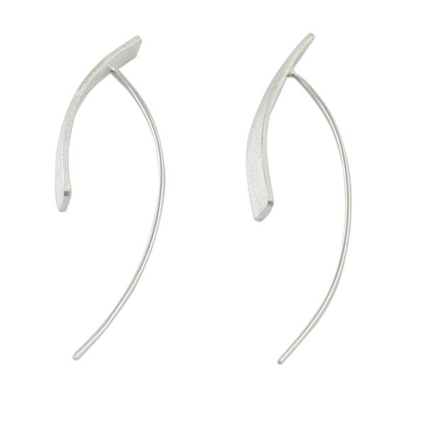 Alternate image for Sterling Silver Rectangular Drop Earrings from Thailand Modern Flair