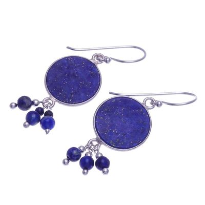 Alternate image for Lapis Lazuli and Sterling Silver Dangle Earrings Fairy Love
