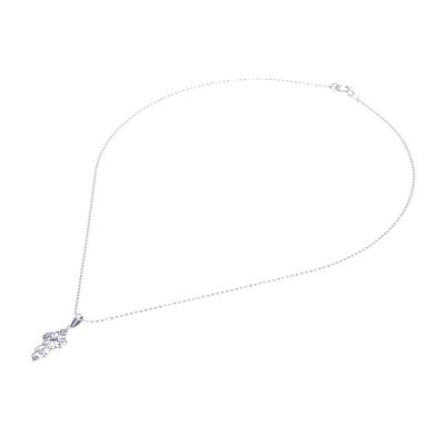 Alternate image for Silver Silhouette Cross Necklace Cross Silhouette