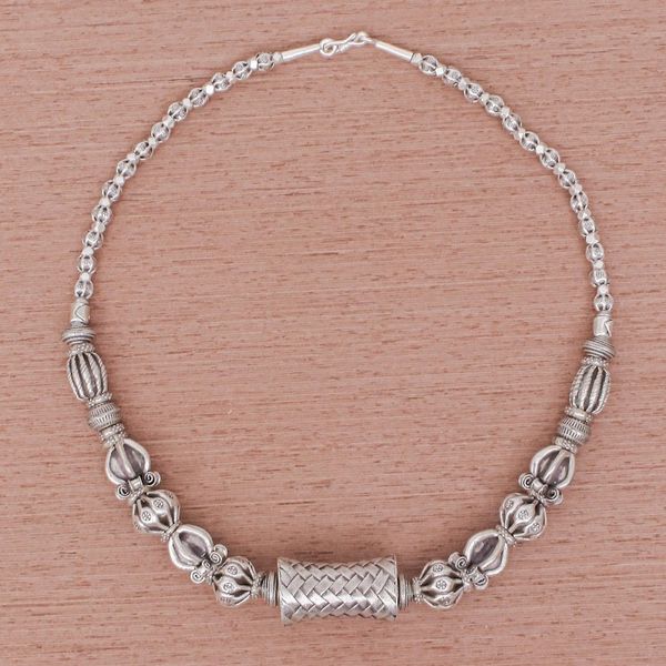 Alternate image for 950 Karen Hill Tribe Silver Bead Necklace Tribal Karen