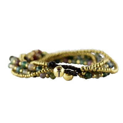 Alternate image for Hand Crafted Brass and Jasper Bracelet from Thailand Joy