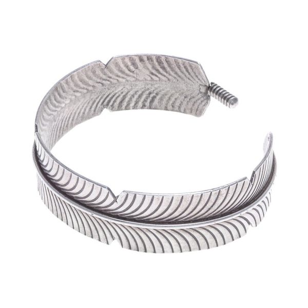 Alternate image for Feather-Themed Sterling Silver Cuff Bracelet from Thailand Freedom Plumage