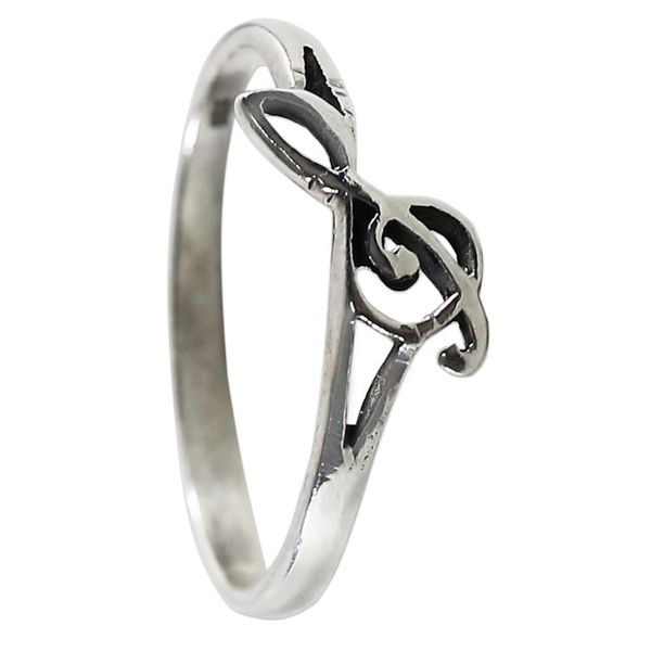 Alternate image for Sterling Silver Band Ring Musical from Thailand Timeless Melody