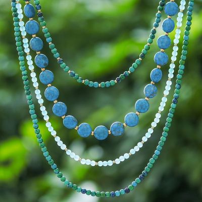 Primary image for Beaded necklace Forest Lagoon