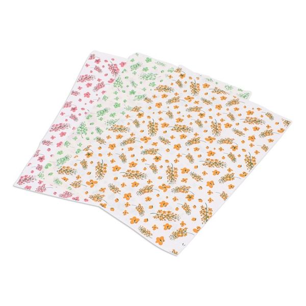 Alternate image for Handmade Eco-Friendly Floral Saa Wrapping Paper Set of 3 Blooms  Hues