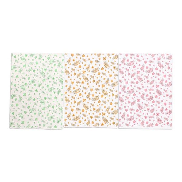 Alternate image for Handmade Eco-Friendly Floral Saa Wrapping Paper Set of 3 Blooms  Hues