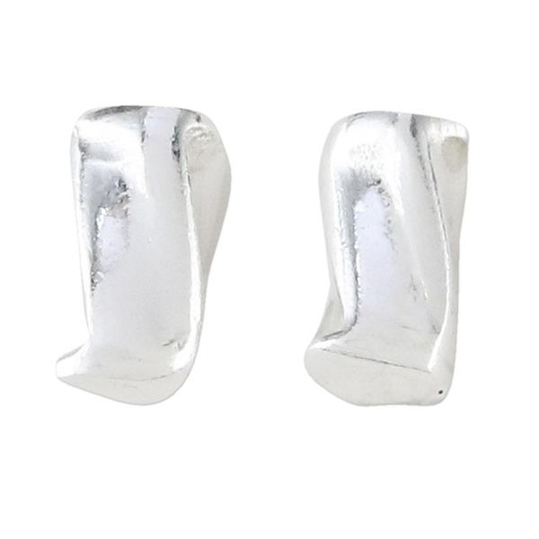 Alternate image for Handcrafted Sterling Silver Stud Earrings from Thailand Silver Sparkle