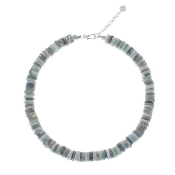 Alternate image for Jade Beaded Necklace in Green from Thailand Elegant Stones in Green