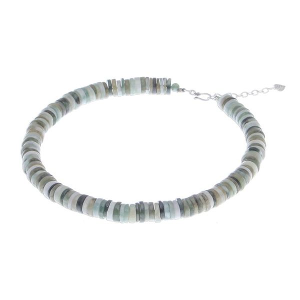 Alternate image for Jade Beaded Necklace in Green from Thailand Elegant Stones in Green