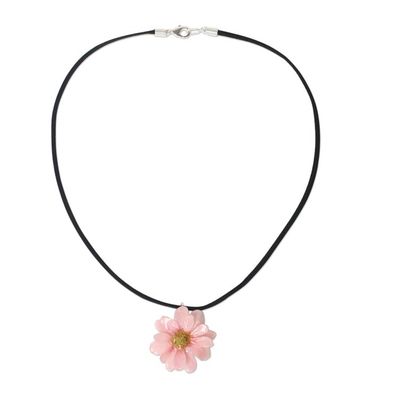 Alternate image for Hand Made Thai Natural Flower Necklace World of Pink