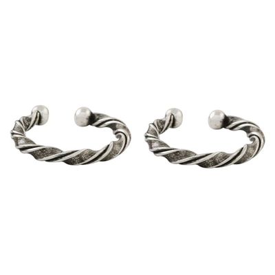 Alternate image for Twisting Sterling Silver Ear Cuffs from Thailand Stylish Twist