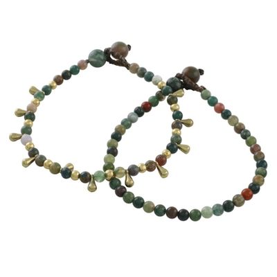 Alternate image for Agate Beaded Bracelets from Thailand Pair Beautiful Forever