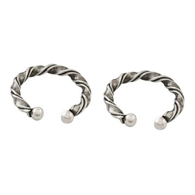 Alternate image for Twisting Sterling Silver Ear Cuffs from Thailand Stylish Twist