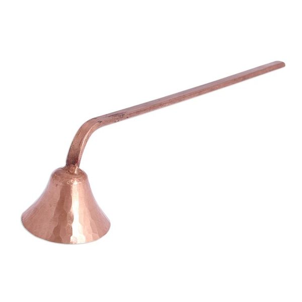 Alternate image for Handcrafted Hammered Copper Candle Extinguisher from Mexico Lights Out