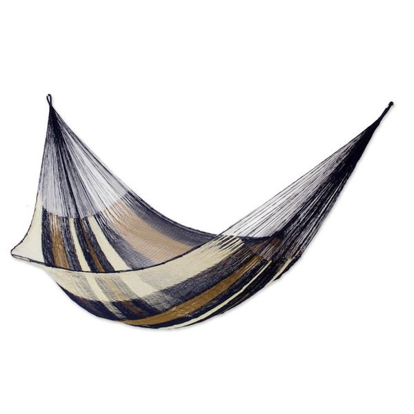 Alternate image for Hand Made Striped Mayan Hammock Double Atlantis