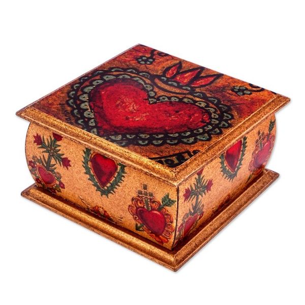 Alternate image for Sacred Heart Motif Decorative Box Tonala Sacred Heart