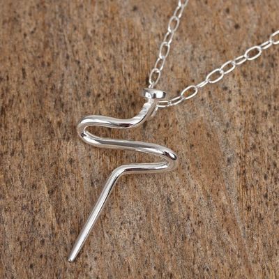 Alternate image for Mens Artisan Crafted Taxco Silver Cross Necklace Son of a Carpenter