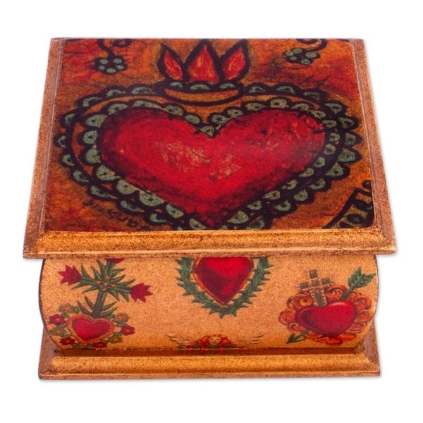 Alternate image for Sacred Heart Motif Decorative Box Tonala Sacred Heart